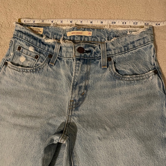 Levi’s Middy Straight Blasted Stone 25Wx30L - Picture 8 of 8